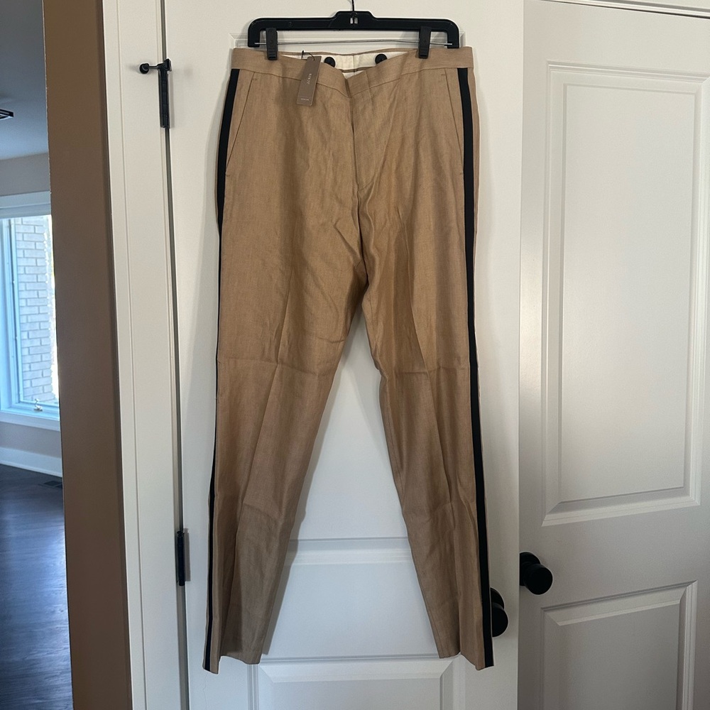 J. Crew Ludlow slim fit linen blend pants